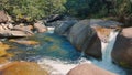 A beautiful tourist place at Babinda Boulders Royalty Free Stock Photo