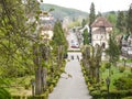 Beautiful touristic destination the balneary city Baile Govora with old architecture and awesome green parks - Romania, Baile