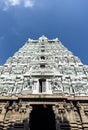 Beautiful tower in Arulmigu Arunachaleswarar Temple, Tiruvannamalai which represent element of fire