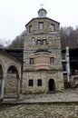 A beautiful tower in the churchyard, a holy place in the Troyan Monastery, Oreshak village