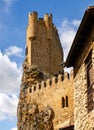 Beautiful tower in Frias castle - fortress in Spain.