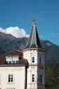 Beautiful tower in Meran, Italy