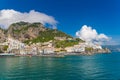 Beautiful town of Amalfi,front view, Amalfi coast, Campania, Italy