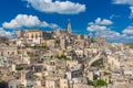 Beautiful town of Matera, Unesco heritage, Basilicata region, Italy Royalty Free Stock Photo