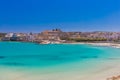 Beautiful town of Otranto and its beach, Salento peninsula, Puglia region, Italy Royalty Free Stock Photo