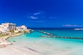 Beautiful town of Otranto and its beach, Salento peninsula, Puglia region, Italy Royalty Free Stock Photo