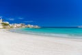 Beautiful town of Otranto and its beach, Salento peninsula, Puglia region, Italy Royalty Free Stock Photo