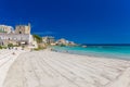 Beautiful town of Otranto and its beach, Salento peninsula, Puglia region, Italy Royalty Free Stock Photo