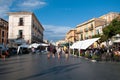 The beautiful town of pizzo calabro in Calabria on the Tyrrheni Royalty Free Stock Photo