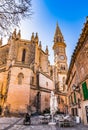Spain Majorca, view of old town with church of Manacor