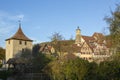 Beautiful townscape of the medieval German town Schwaebisch Hall