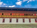 Beautiful traditional Bhutanese architecture building, Tashichho Dzong