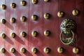 Beautiful traditional Chinese door. Royalty Free Stock Photo