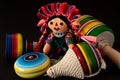 Beautiful Traditional colorful Mexican Handcraft toys