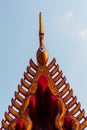 Golden Thai gable Royalty Free Stock Photo