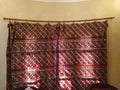 Beautiful traditional gujrati indian embroidery on upholstry Royalty Free Stock Photo