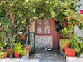 Beautiful, traditional houses in the Greek resort of Sarti