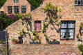 Beautiful traditional houses in the old town of Bruges dutch: Brugge, Belgium. Spring landscape photo Royalty Free Stock Photo