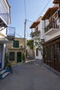 Beautiful traditional old house in Poros island Royalty Free Stock Photo