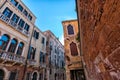 Beautiful traditional secluded Italian street. Italy. Venice