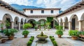 Beautiful traditional spanish patio