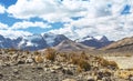 Beautiful trail from the mountain range in the Andean mountains to the Pastoruri glacier, in the HuascarÃÂ¡n National Park
