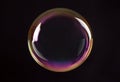 Beautiful translucent soap bubble