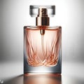 Beautiful transparent luxury perfume bottle