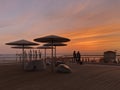 Israel, Tel Aviv. beautiful sunset time Royalty Free Stock Photo