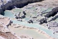 Beautiful travertine cascades, Pamukkale, Turkey