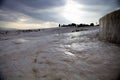 Beautiful travertine cascades, Pamukkale, Turkey