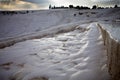 Beautiful travertine cascades, Pamukkale, Turkey