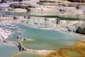 Beautiful travertine cascades, Pamukkale, Turkey