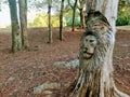 Beautiful Tree Carvings  1 At Orr Park In Montevallo, AL Royalty Free Stock Photo