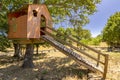 Beautiful treehouse in the garden