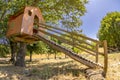 Beautiful treehouse in the garden