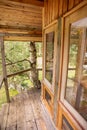 Beautiful treehouse with large windows