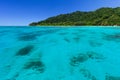 Beautiful tropical Andaman sea and blue sky, Phang-nga, Thailand Royalty Free Stock Photo