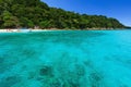 Beautiful tropical Andaman sea and blue sky, Phang-nga, Thailand Royalty Free Stock Photo