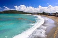 Beautiful tropical beach in Baracoa, Cuba Royalty Free Stock Photo