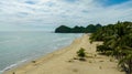 Beautiful tropical beach and blue sea.