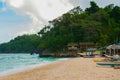 Beautiful tropical beach with clean sand and clear sea. Boracay, Philippines