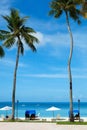 Beautiful tropical beach at exotic island Royalty Free Stock Photo