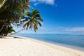 Beautiful tropical beach at exotic island in South Pacific Royalty Free Stock Photo