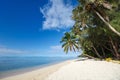 Beautiful tropical beach at exotic island in South Pacific Royalty Free Stock Photo