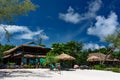 Beautiful tropical beach of the Koh Rong Samloem island with luxury Sweet Dreams Resort