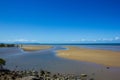 A beautiful tropical beach during low tide in northern Australia, cape tribulation, queensland, australia Royalty Free Stock Photo