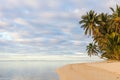 Beautiful tropical beach at exotic island in South Pacific Royalty Free Stock Photo