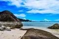 Beautiful tropical beach with sea view, clean water