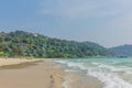 Beautiful tropical beach during sunny day in Thailand. Asia. Sea. Royalty Free Stock Photo